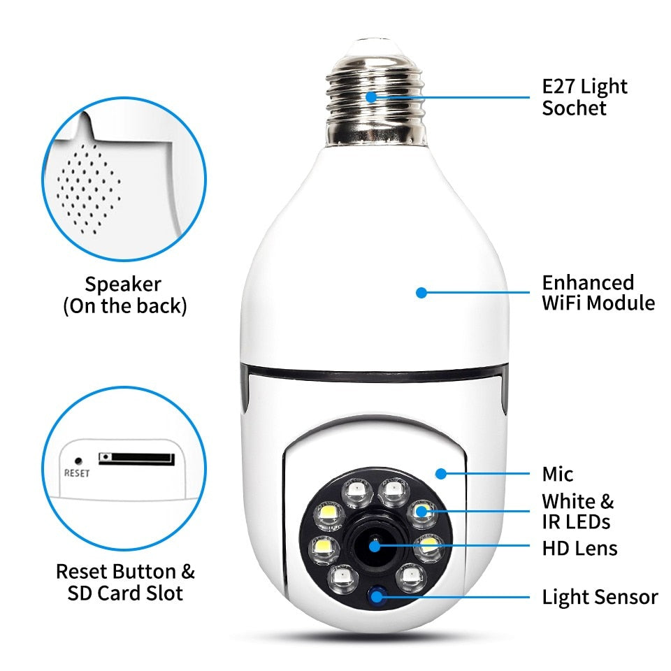 Light Bulb HD Surveillance Camera